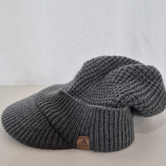 Adidas Men's Griggs Brimmer Hat Waffle Knit Texture Fleece Lined - Size OS - Picture 3 of 12